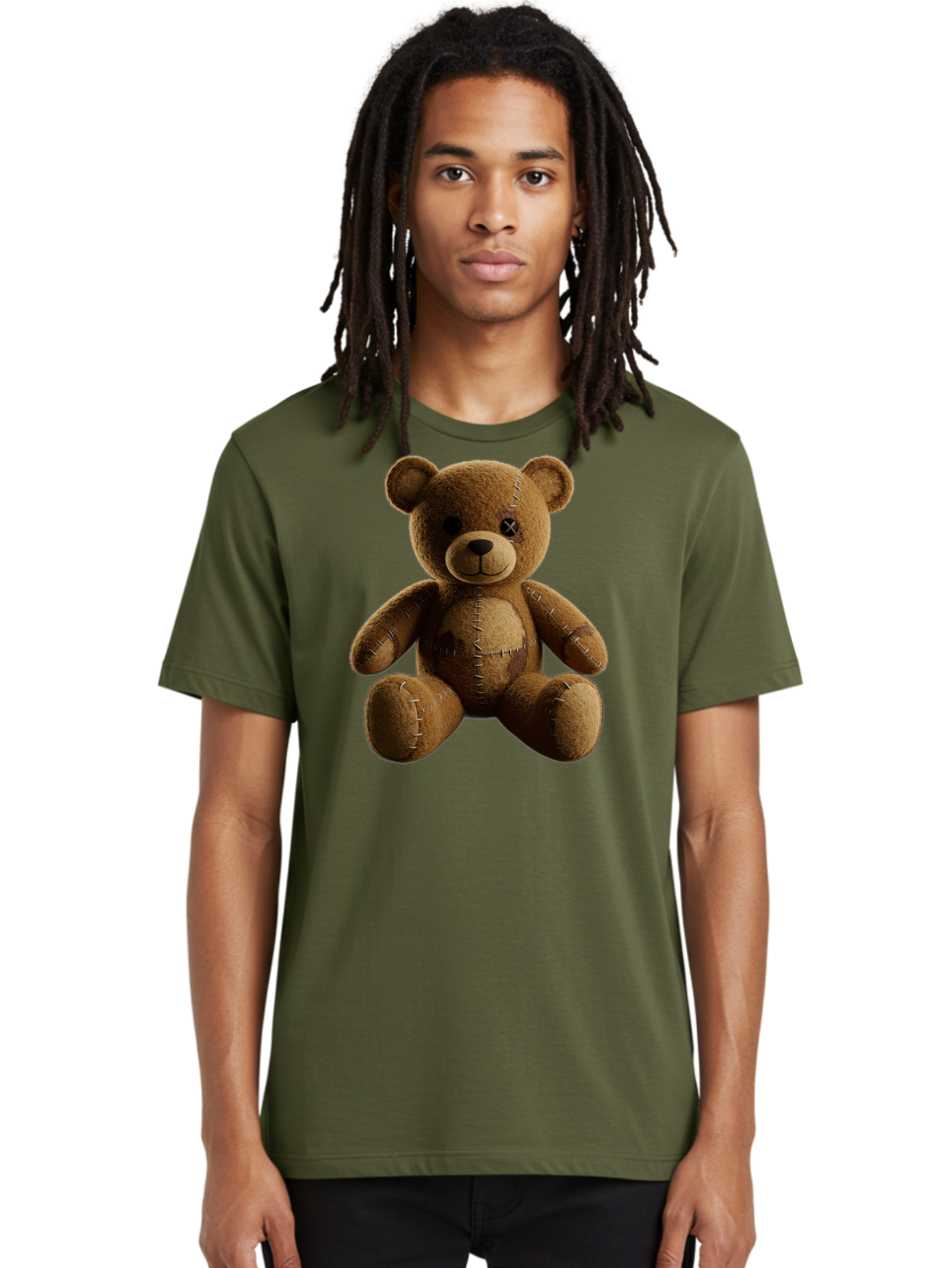 Voodoo-Teddy-Bear-14 Men'S Graphic Tee, 100% Cotton, Comfortable Casual Summer Wear, Machine Washable, Vintage Camera, Old Camera, Antique Camera, Black Camera, Classic Photography, Photography Equipment, Nostalgic Device, Film Camera, Bag078