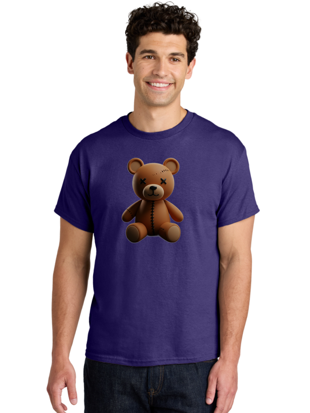 Voodoo-Teddy-Bear-15 Men'S Graphic Tee, 100% Cotton, Comfortable Casual Summer Wear, Machine Washable, Vintage Camera, Old Camera, Antique Camera, Black Camera, Classic Photography, Photography Equipment, Nostalgic Device, Film Camera, Bag079