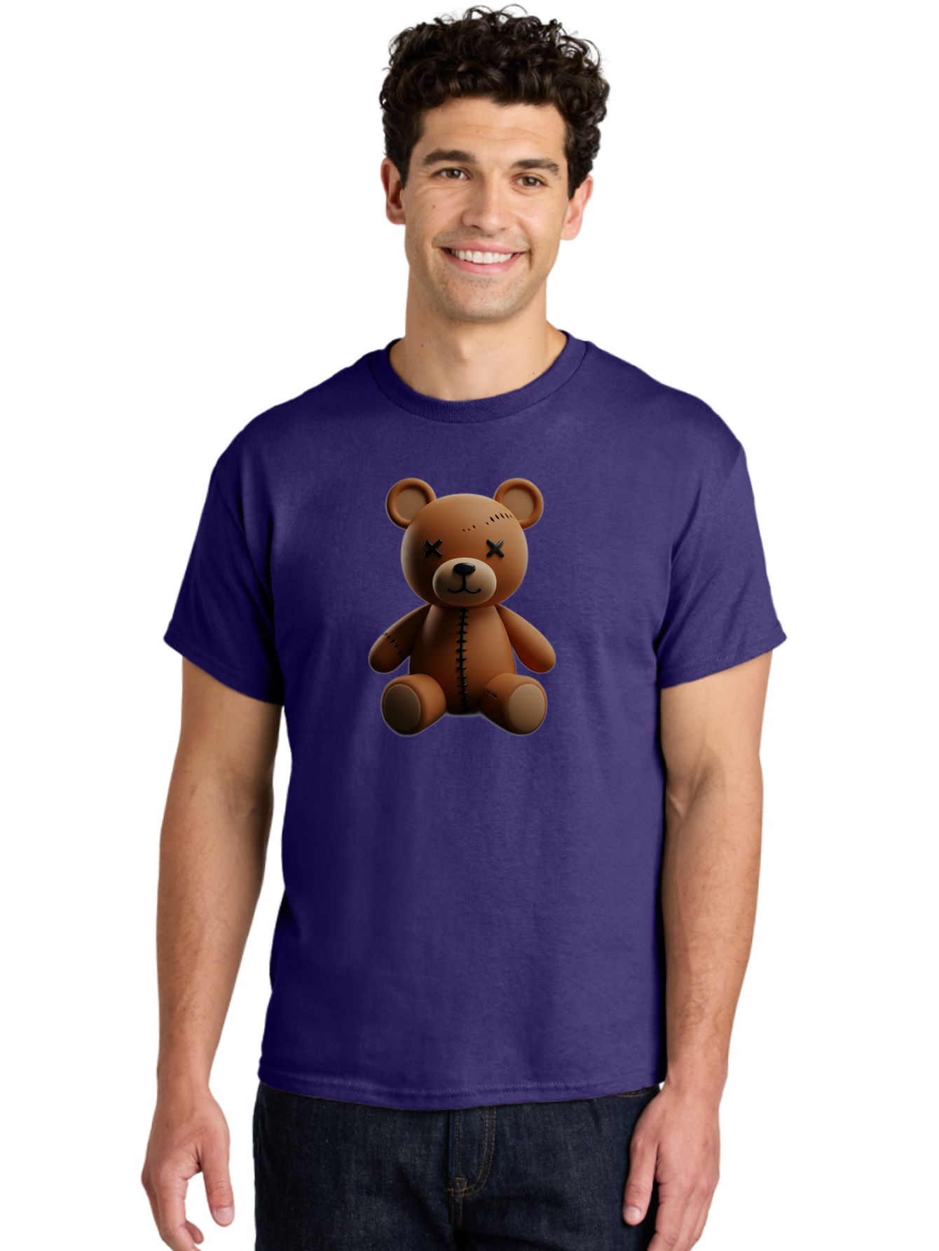 Voodoo-Teddy-Bear-15 Men'S Graphic Tee, 100% Cotton, Comfortable Casual Summer Wear, Machine Washable, Vintage Camera, Old Camera, Antique Camera, Black Camera, Classic Photography, Photography Equipment, Nostalgic Device, Film Camera, Bag079