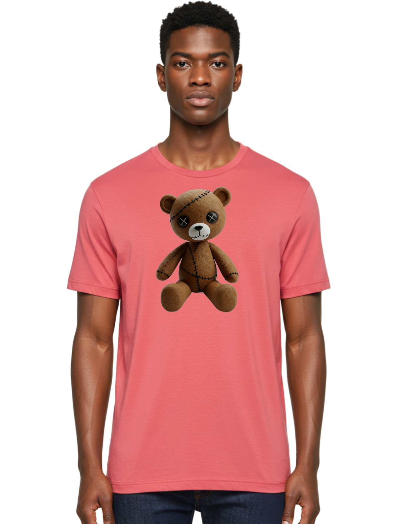 Voodoo-Teddy-Bear-5 Men'S Graphic Tee, 100% Cotton, Comfortable Casual Summer Wear, Machine Washable, Vintage Camera, Old Camera, Antique Camera, Black Camera, Classic Photography, Photography Equipment, Nostalgic Device, Film Camera, Bag083