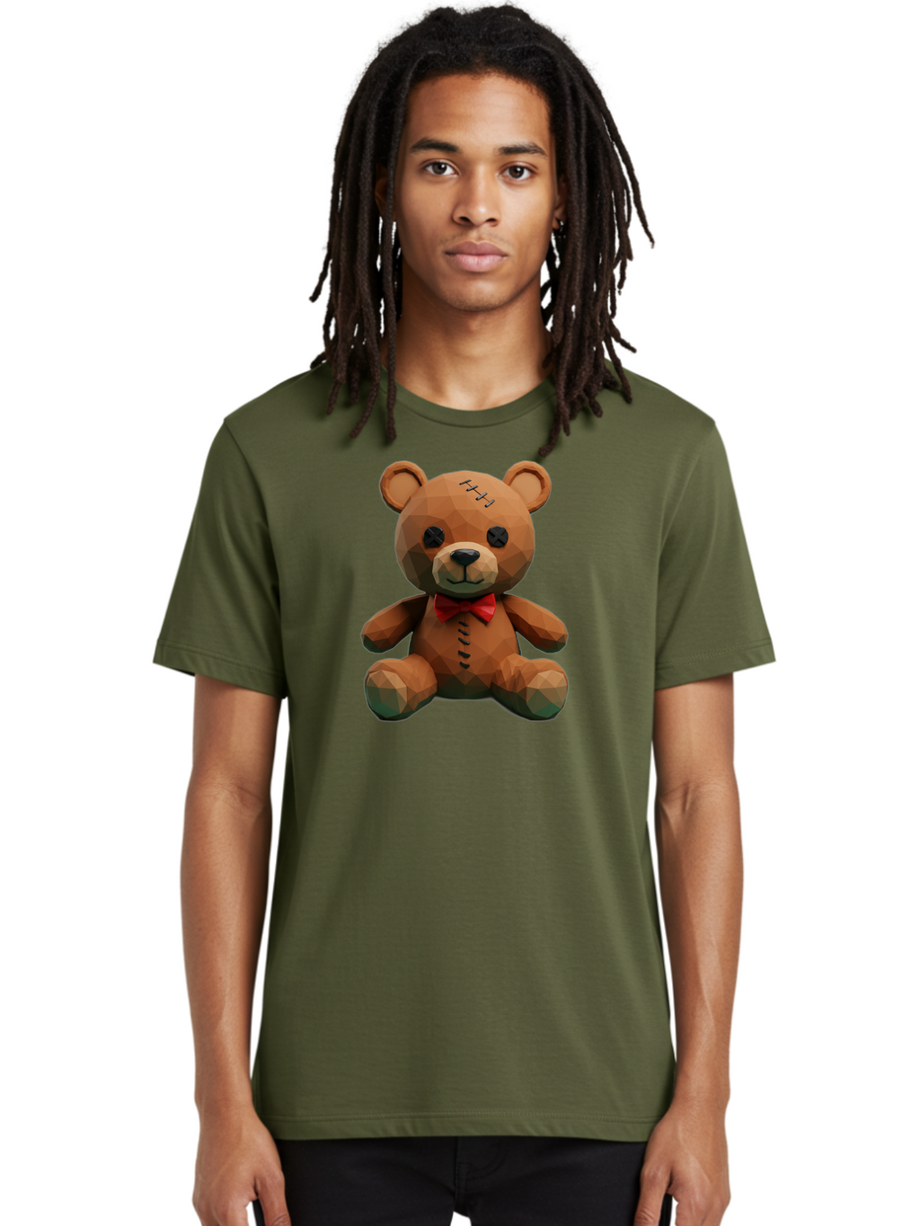 Voodoo-Teddy-Bear-6 Men'S Graphic Tee, 100% Cotton, Comfortable Casual Summer Wear, Machine Washable, Vintage Camera, Old Camera, Antique Camera, Black Camera, Classic Photography, Photography Equipment, Nostalgic Device, Film Camera, Bag084