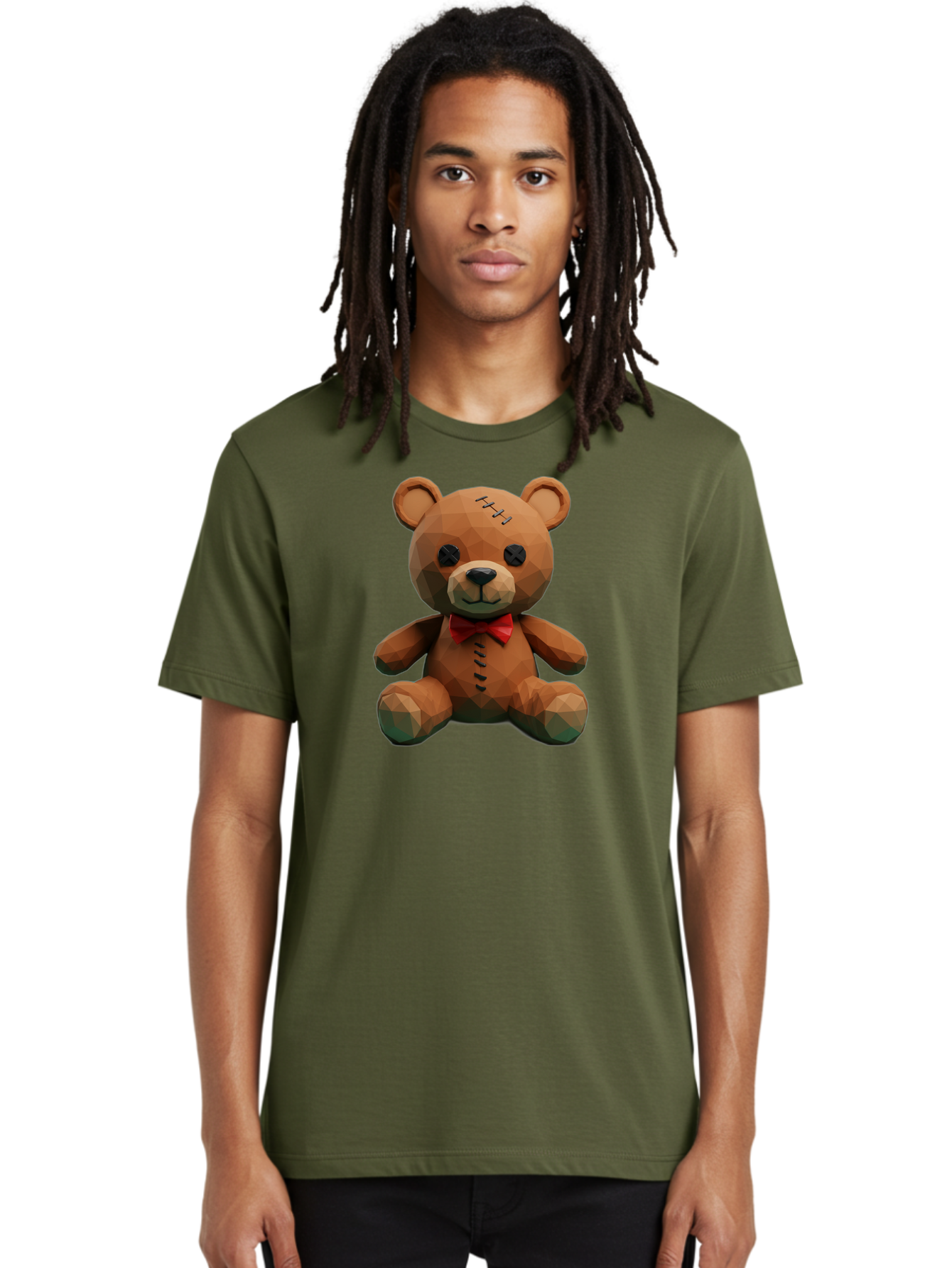 Voodoo-Teddy-Bear-6 Men'S Graphic Tee, 100% Cotton, Comfortable Casual Summer Wear, Machine Washable, Vintage Camera, Old Camera, Antique Camera, Black Camera, Classic Photography, Photography Equipment, Nostalgic Device, Film Camera, Bag084