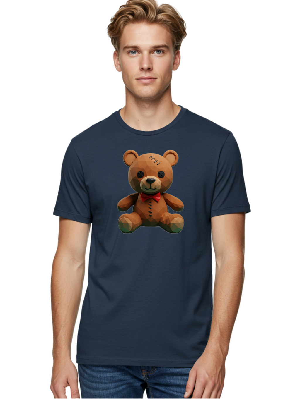 Voodoo-Teddy-Bear-6 Men'S Graphic Tee, 100% Cotton, Comfortable Casual Summer Wear, Machine Washable, Vintage Camera, Old Camera, Antique Camera, Black Camera, Classic Photography, Photography Equipment, Nostalgic Device, Film Camera, Bag084