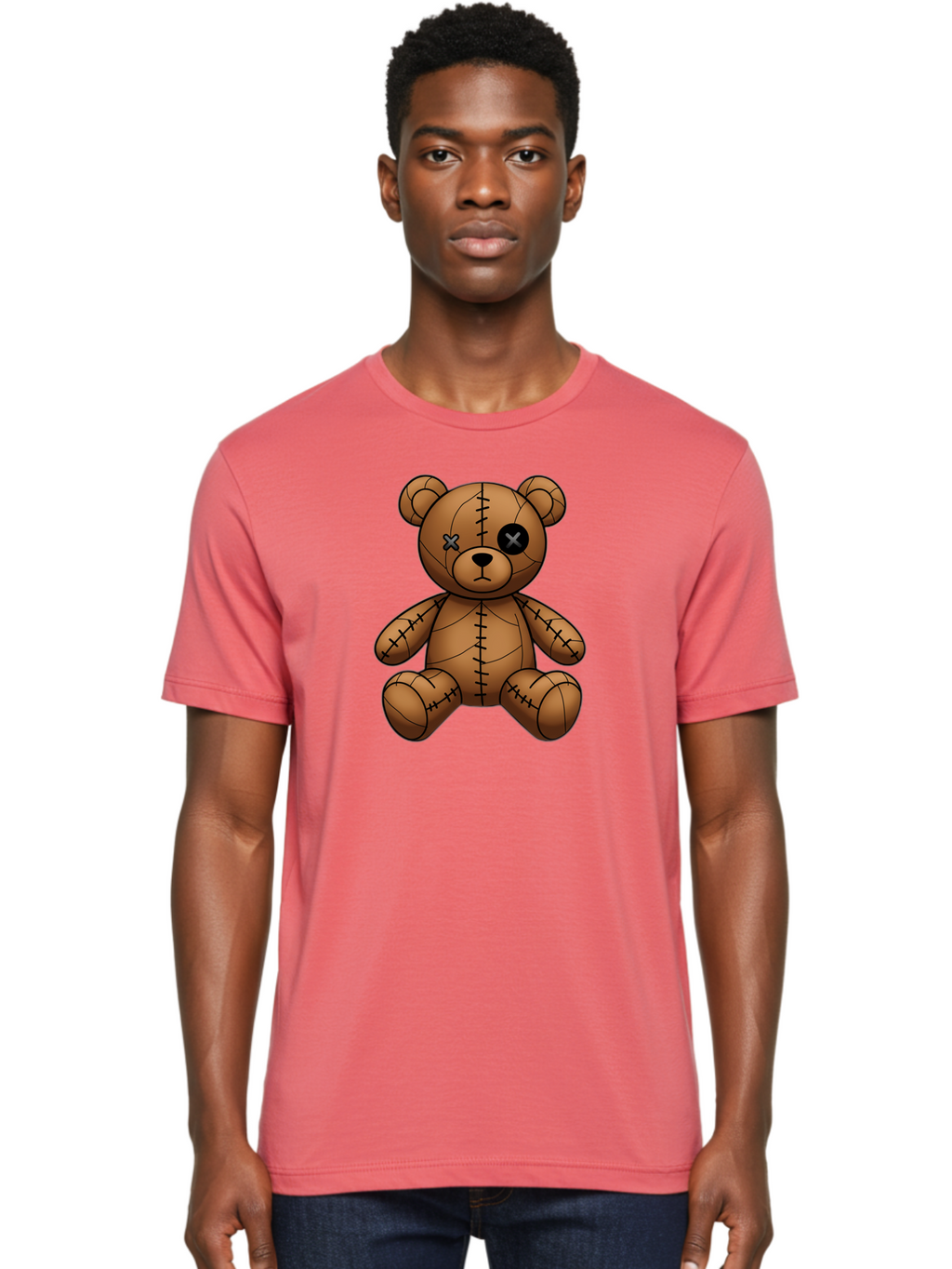 Voodoo-Teddy-Bear-9 Men'S Graphic Tee, 100% Cotton, Comfortable Casual Summer Wear, Machine Washable, Vintage Camera, Old Camera, Antique Camera, Black Camera, Classic Photography, Photography Equipment, Nostalgic Device, Film Camera, Bag087
