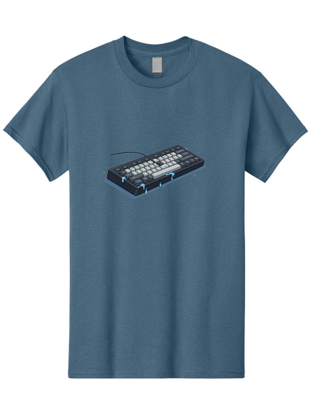 Water-Damaged-Keyboard Men'S Graphic Tee, 100% Cotton, Comfortable Casual Summer Wear, Machine Washable, Vintage Camera, Old Camera, Antique Camera, Black Camera, Classic Photography, Photography Equipment, Nostalgic Device, Film Camera, Bag095