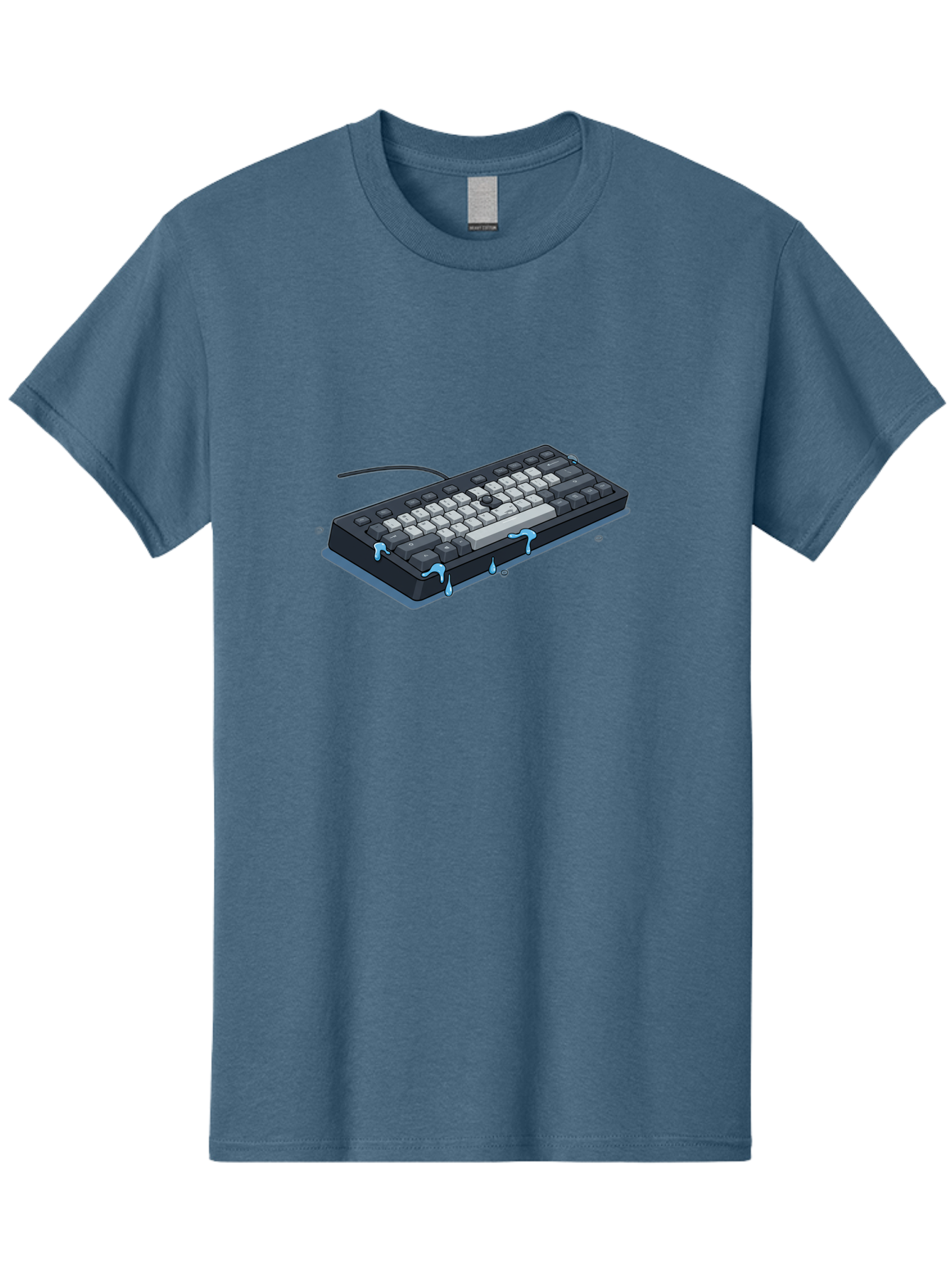 Water-Damaged-Keyboard Men'S Graphic Tee, 100% Cotton, Comfortable Casual Summer Wear, Machine Washable, Vintage Camera, Old Camera, Antique Camera, Black Camera, Classic Photography, Photography Equipment, Nostalgic Device, Film Camera, Bag095