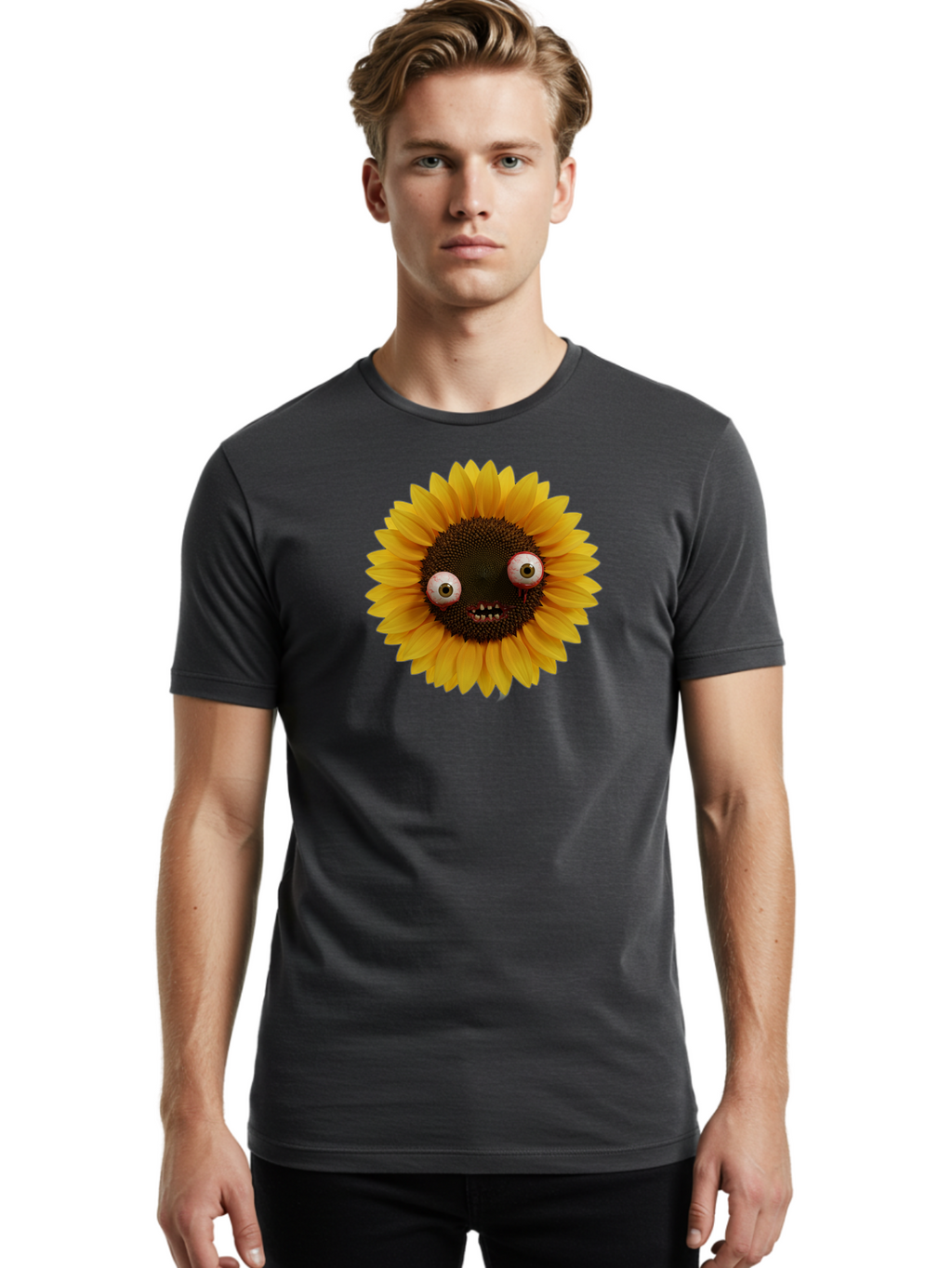 Zombie-Sunflower Men'S Graphic Tee, 100% Cotton, Comfortable Casual Summer Wear, Machine Washable, Vintage Camera, Old Camera, Antique Camera, Black Camera, Classic Photography, Photography Equipment, Nostalgic Device, Film Camera, Camera Art Bag099