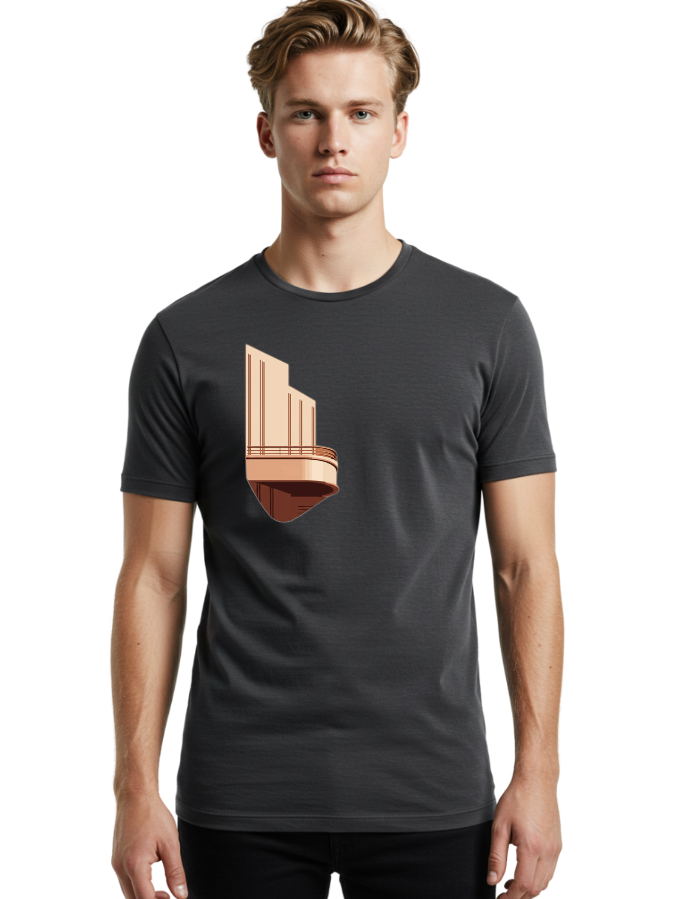 3D-Balcony-Graphic Men'S Graphic Tee, 100% Cotton, Comfortable Casual Summer Wear, Machine Washable, Vintage Camera, Old Camera, Antique Camera, Black Camera, Classic Photography, Photography Equipment, Nostalgic Device, Film Camera, Bag104