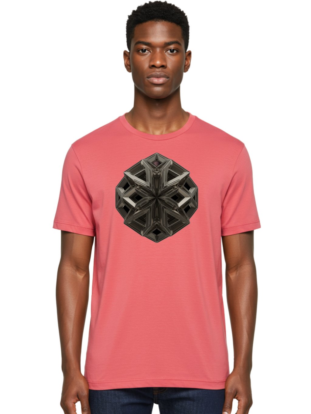 3D-Fractal-Star Men'S Graphic Tee, 100% Cotton, Comfortable Casual Summer Wear, Machine Washable, Vintage Camera, Old Camera, Antique Camera, Black Camera, Classic Photography, Photography Equipment, Nostalgic Device, Film Camera, Camera Art Bag105