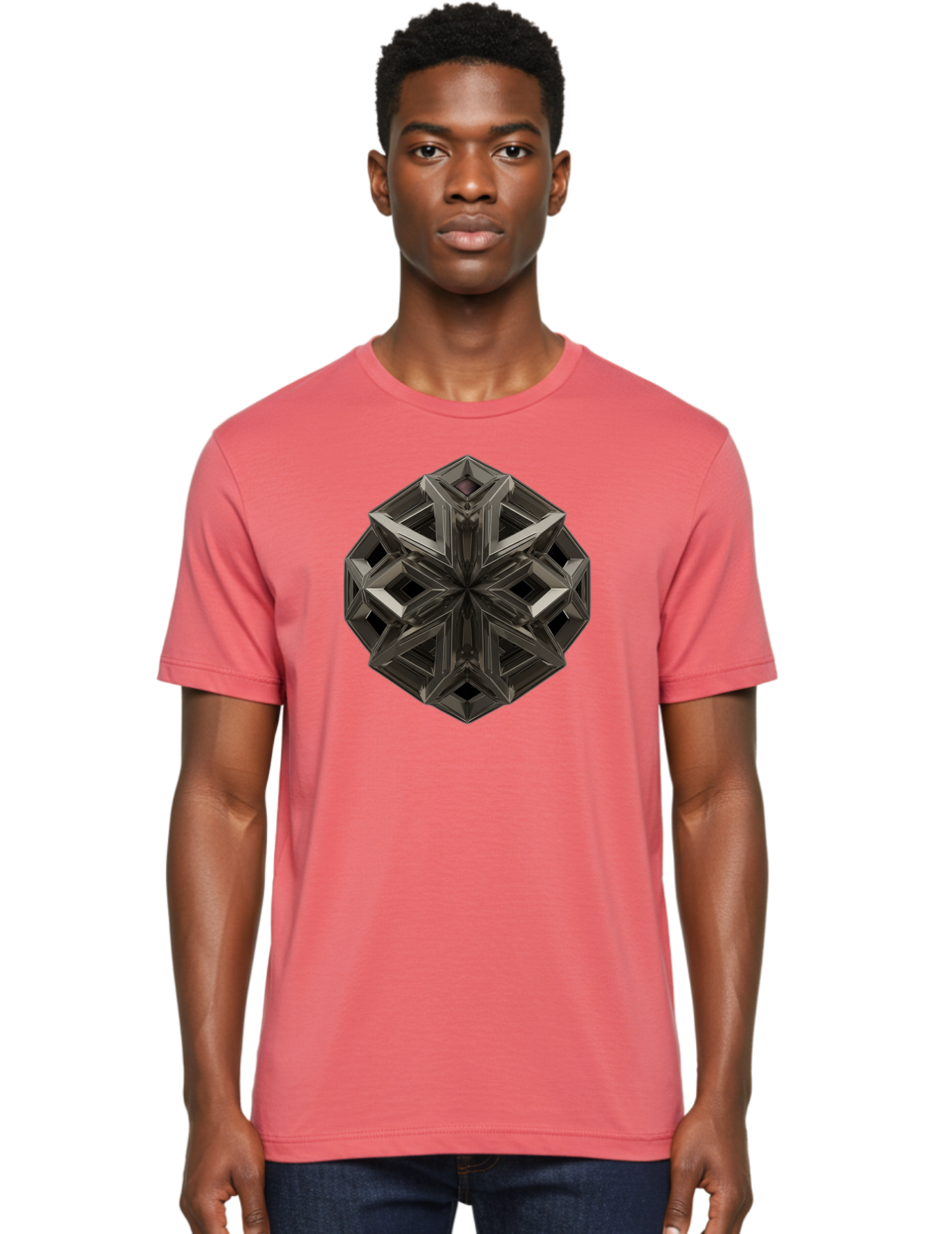 3D-Fractal-Star Men'S Graphic Tee, 100% Cotton, Comfortable Casual Summer Wear, Machine Washable, Vintage Camera, Old Camera, Antique Camera, Black Camera, Classic Photography, Photography Equipment, Nostalgic Device, Film Camera, Camera Art Bag105