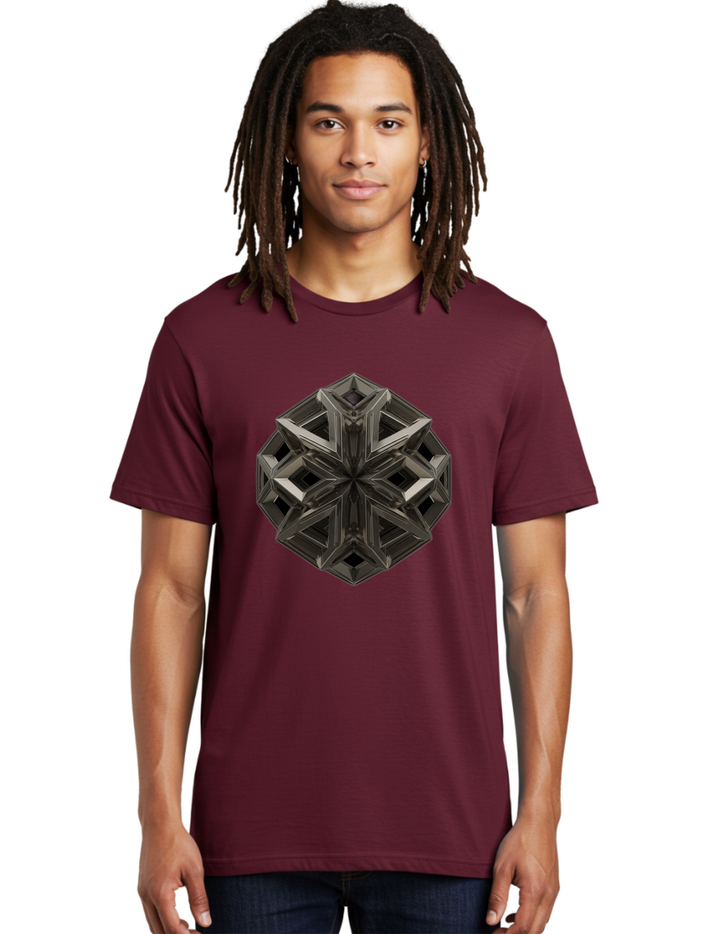 3D-Fractal-Star Men'S Graphic Tee, 100% Cotton, Comfortable Casual Summer Wear, Machine Washable, Vintage Camera, Old Camera, Antique Camera, Black Camera, Classic Photography, Photography Equipment, Nostalgic Device, Film Camera, Camera Art Bag105