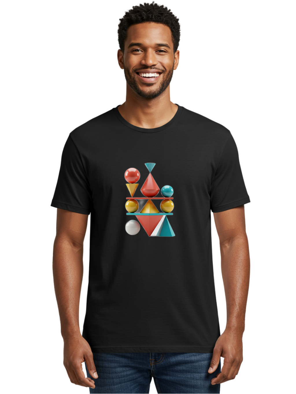 3D-Geometric-Shapes Men'S Graphic Tee, 100% Cotton, Comfortable Casual Summer Wear, Machine Washable, Vintage Camera, Old Camera, Antique Camera, Black Camera, Classic Photography, Photography Equipment, Nostalgic Device, Film Camera, Bag106