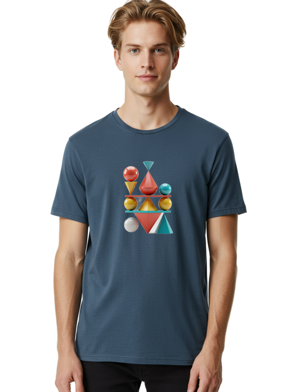 3D-Geometric-Shapes Men'S Graphic Tee, 100% Cotton, Comfortable Casual Summer Wear, Machine Washable, Vintage Camera, Old Camera, Antique Camera, Black Camera, Classic Photography, Photography Equipment, Nostalgic Device, Film Camera, Bag106