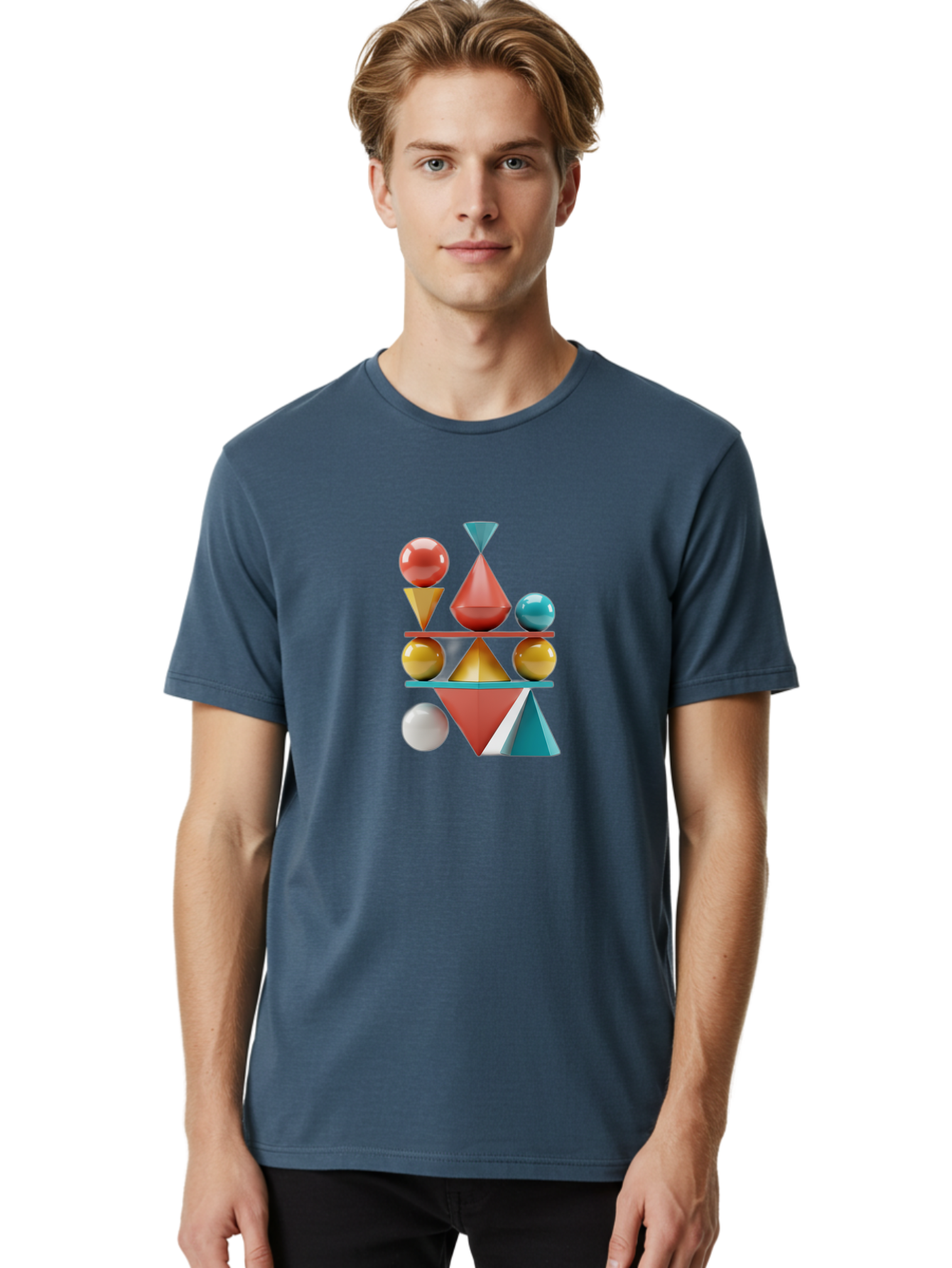 3D-Geometric-Shapes Men'S Graphic Tee, 100% Cotton, Comfortable Casual Summer Wear, Machine Washable, Vintage Camera, Old Camera, Antique Camera, Black Camera, Classic Photography, Photography Equipment, Nostalgic Device, Film Camera, Bag106