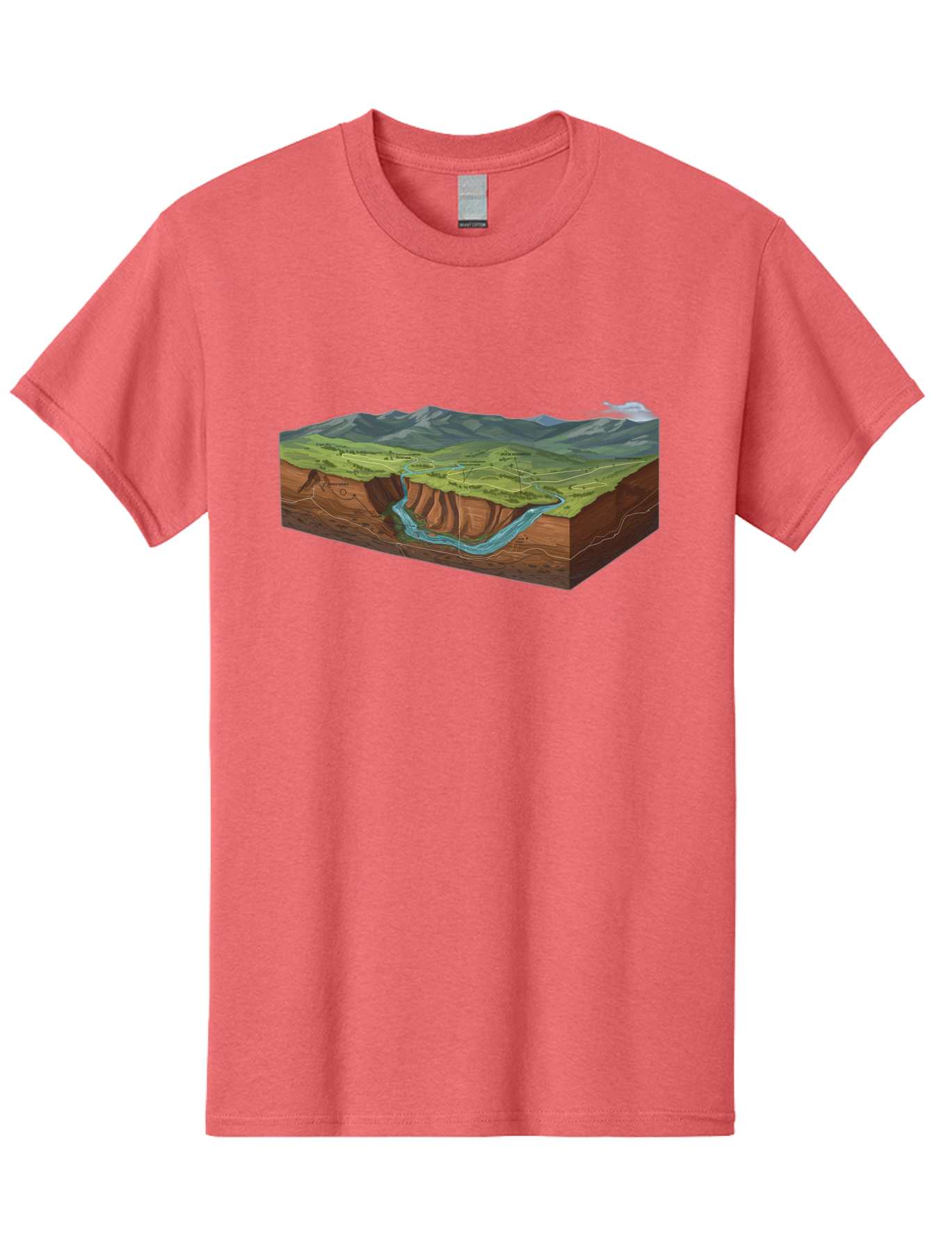 3D-Landscape-Cross-Section Men'S Graphic Tee, 100% Cotton, Comfortable Casual Summer Wear, Machine Washable, Vintage Camera, Old Camera, Antique Camera, Black Camera, Classic Photography, Photography Equipment, Nostalgic Device, Film Camera, Bag107