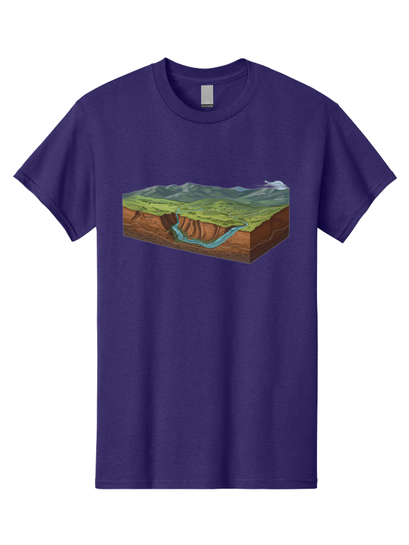 3D-Landscape-Cross-Section Men'S Graphic Tee, 100% Cotton, Comfortable Casual Summer Wear, Machine Washable, Vintage Camera, Old Camera, Antique Camera, Black Camera, Classic Photography, Photography Equipment, Nostalgic Device, Film Camera, Bag107