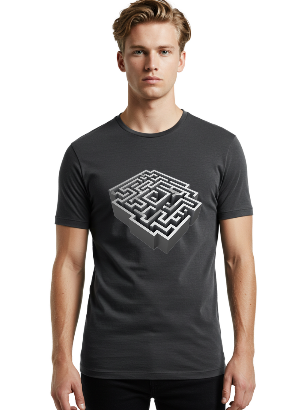 3D-Maze Men'S Graphic Tee, 100% Cotton, Comfortable Casual Summer Wear, Machine Washable, Vintage Camera, Old Camera, Antique Camera, Black Camera, Classic Photography, Photography Equipment, Nostalgic Device, Film Camera, Camera Art Bag108