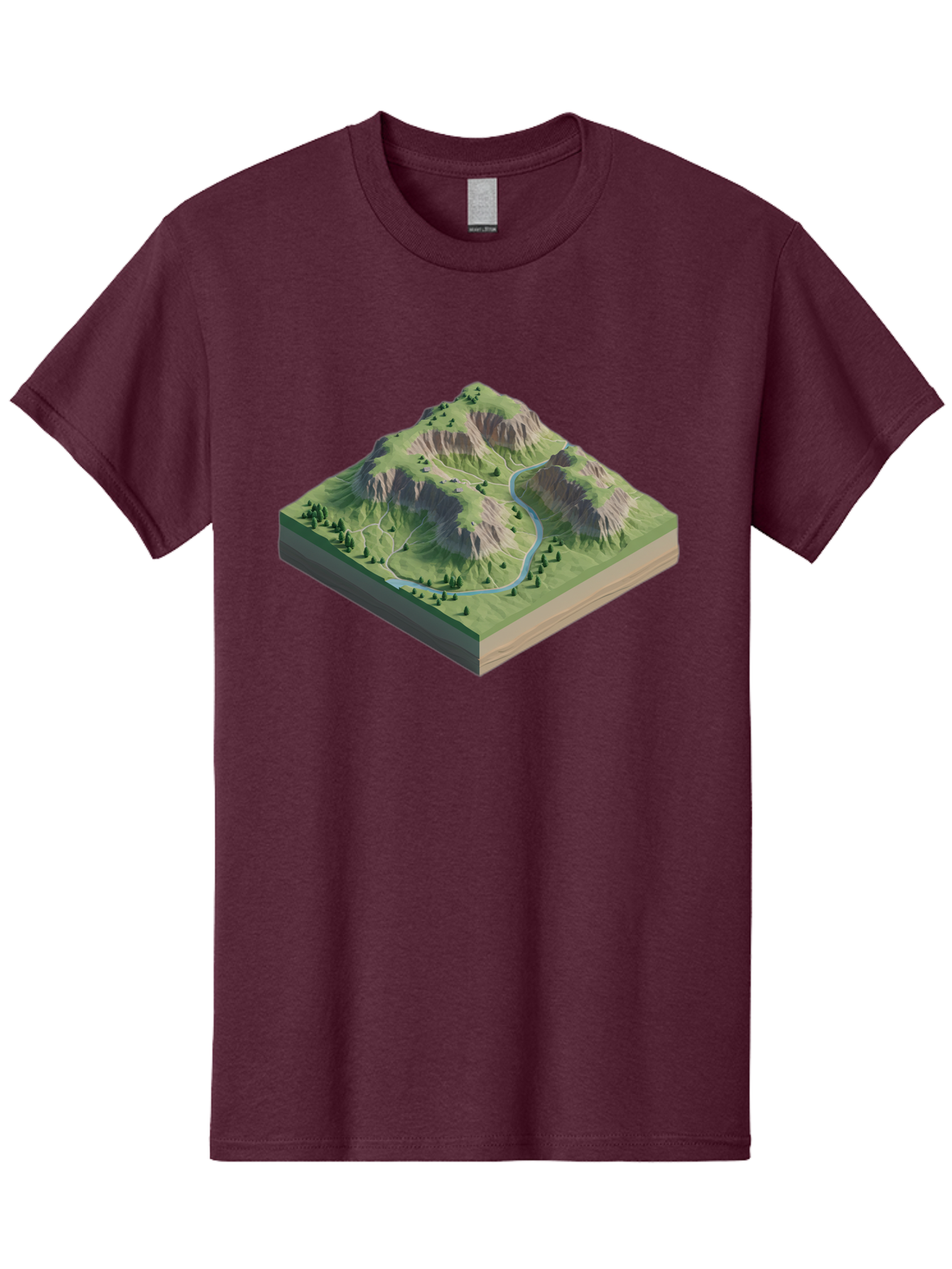 3D-Mountain-Landscape Men'S Graphic Tee, 100% Cotton, Comfortable Casual Summer Wear, Machine Washable, Vintage Camera, Old Camera, Antique Camera, Black Camera, Classic Photography, Photography Equipment, Nostalgic Device, Film Camera, Bag110