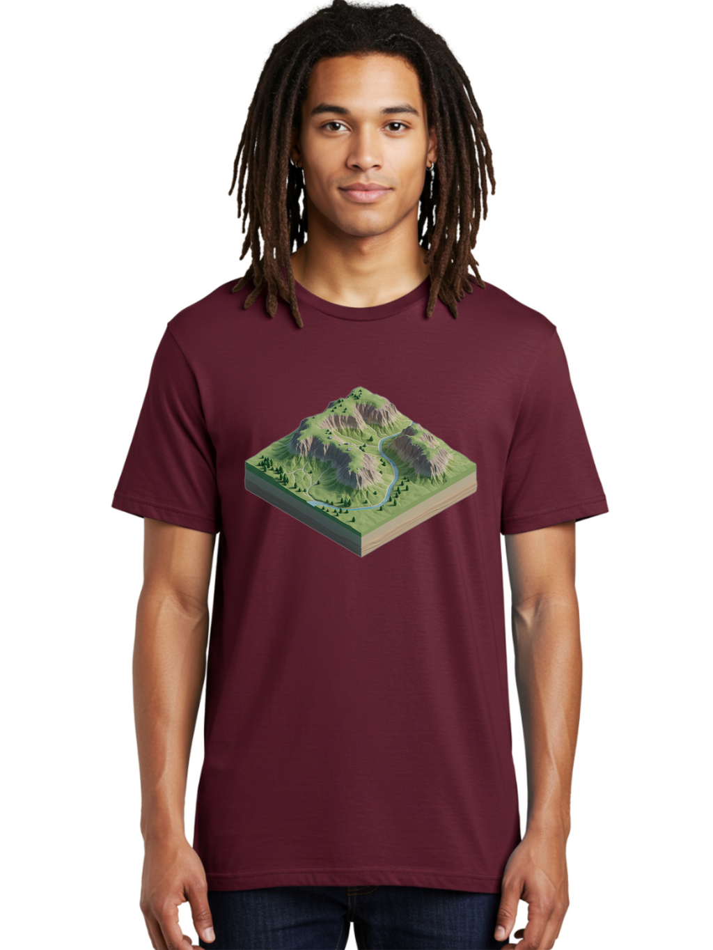 3D-Mountain-Landscape Men'S Graphic Tee, 100% Cotton, Comfortable Casual Summer Wear, Machine Washable, Vintage Camera, Old Camera, Antique Camera, Black Camera, Classic Photography, Photography Equipment, Nostalgic Device, Film Camera, Bag110