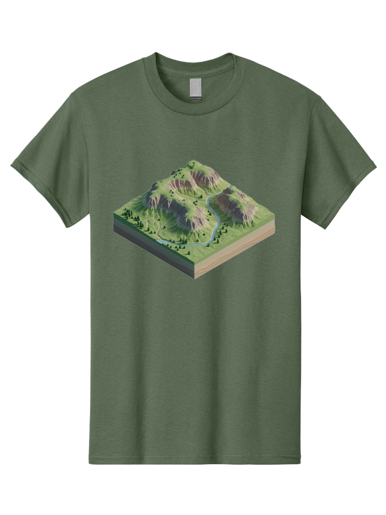 3D-Mountain-Landscape Men'S Graphic Tee, 100% Cotton, Comfortable Casual Summer Wear, Machine Washable, Vintage Camera, Old Camera, Antique Camera, Black Camera, Classic Photography, Photography Equipment, Nostalgic Device, Film Camera, Bag110