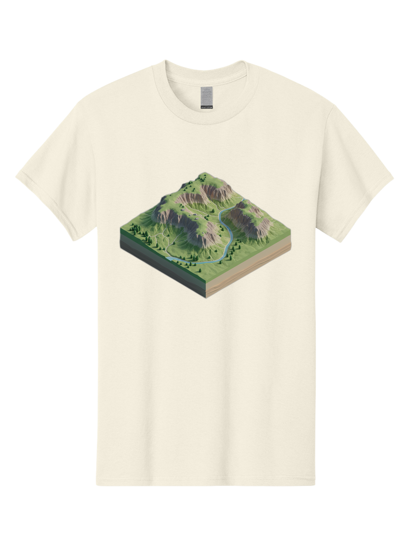 3D-Mountain-Landscape Men'S Graphic Tee, 100% Cotton, Comfortable Casual Summer Wear, Machine Washable, Vintage Camera, Old Camera, Antique Camera, Black Camera, Classic Photography, Photography Equipment, Nostalgic Device, Film Camera, Bag110