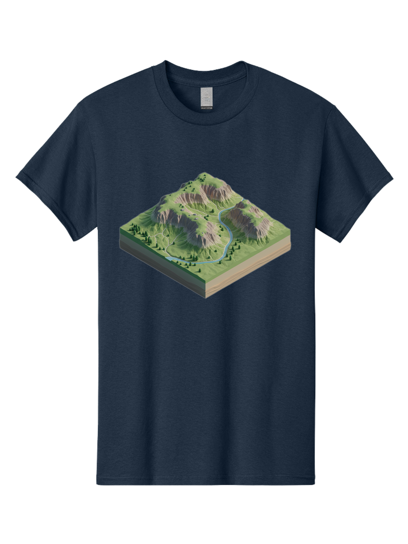 3D-Mountain-Landscape Men'S Graphic Tee, 100% Cotton, Comfortable Casual Summer Wear, Machine Washable, Vintage Camera, Old Camera, Antique Camera, Black Camera, Classic Photography, Photography Equipment, Nostalgic Device, Film Camera, Bag110