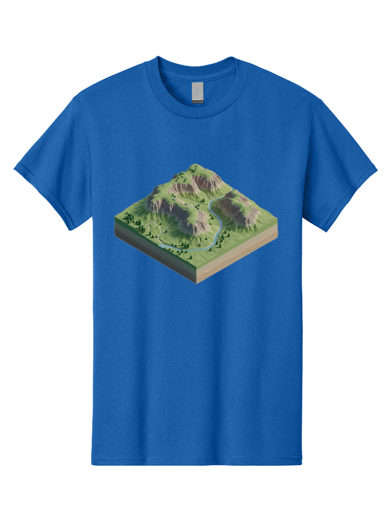 3D-Mountain-Landscape Men'S Graphic Tee, 100% Cotton, Comfortable Casual Summer Wear, Machine Washable, Vintage Camera, Old Camera, Antique Camera, Black Camera, Classic Photography, Photography Equipment, Nostalgic Device, Film Camera, Bag110