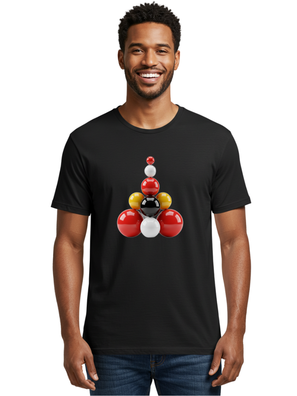 3D-Spheres-Pyramid Men'S Graphic Tee, 100% Cotton, Comfortable Casual Summer Wear, Machine Washable, Vintage Camera, Old Camera, Antique Camera, Black Camera, Classic Photography, Photography Equipment, Nostalgic Device, Film Camera, Bag113