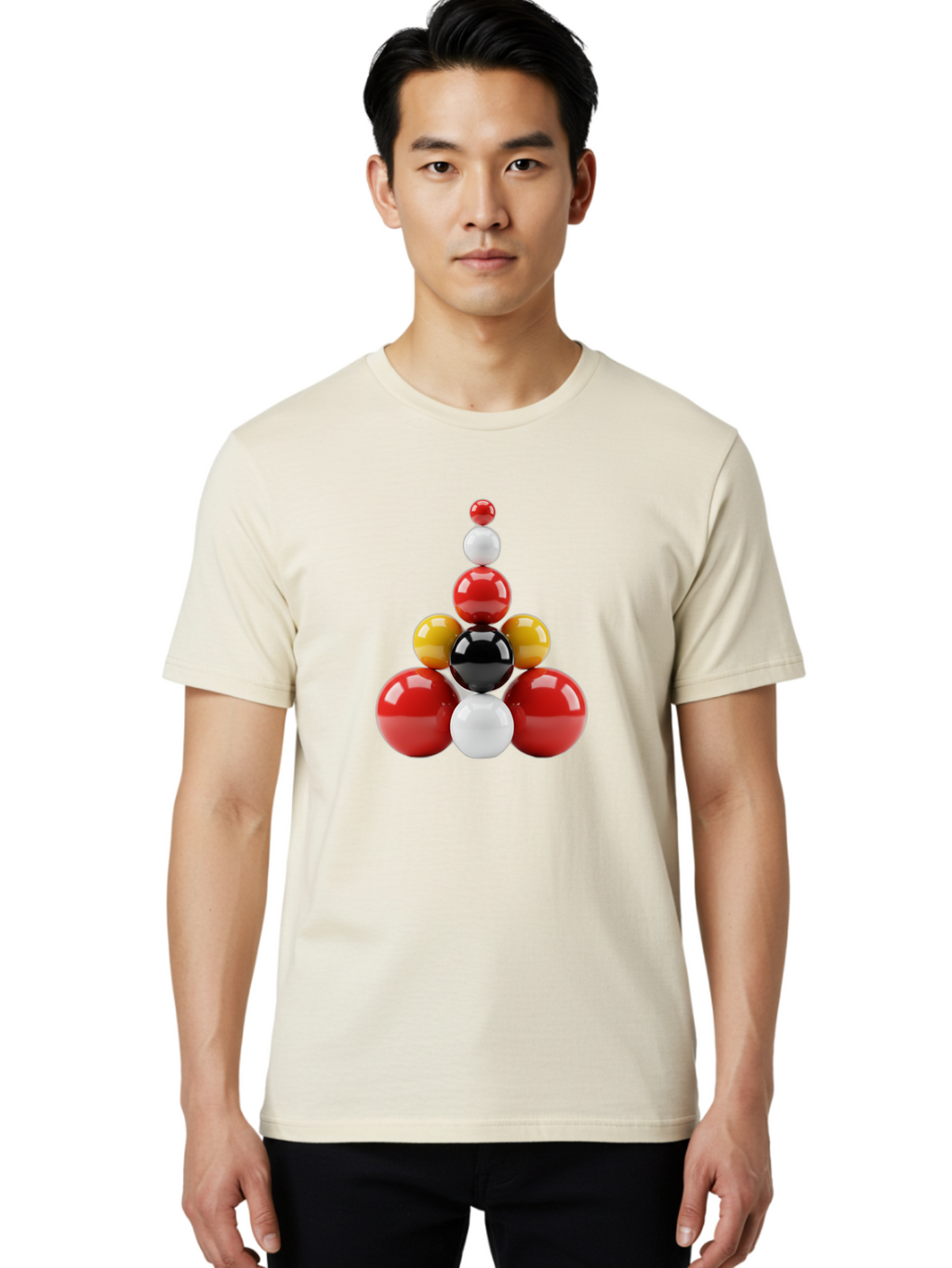 3D-Spheres-Pyramid Men'S Graphic Tee, 100% Cotton, Comfortable Casual Summer Wear, Machine Washable, Vintage Camera, Old Camera, Antique Camera, Black Camera, Classic Photography, Photography Equipment, Nostalgic Device, Film Camera, Bag113