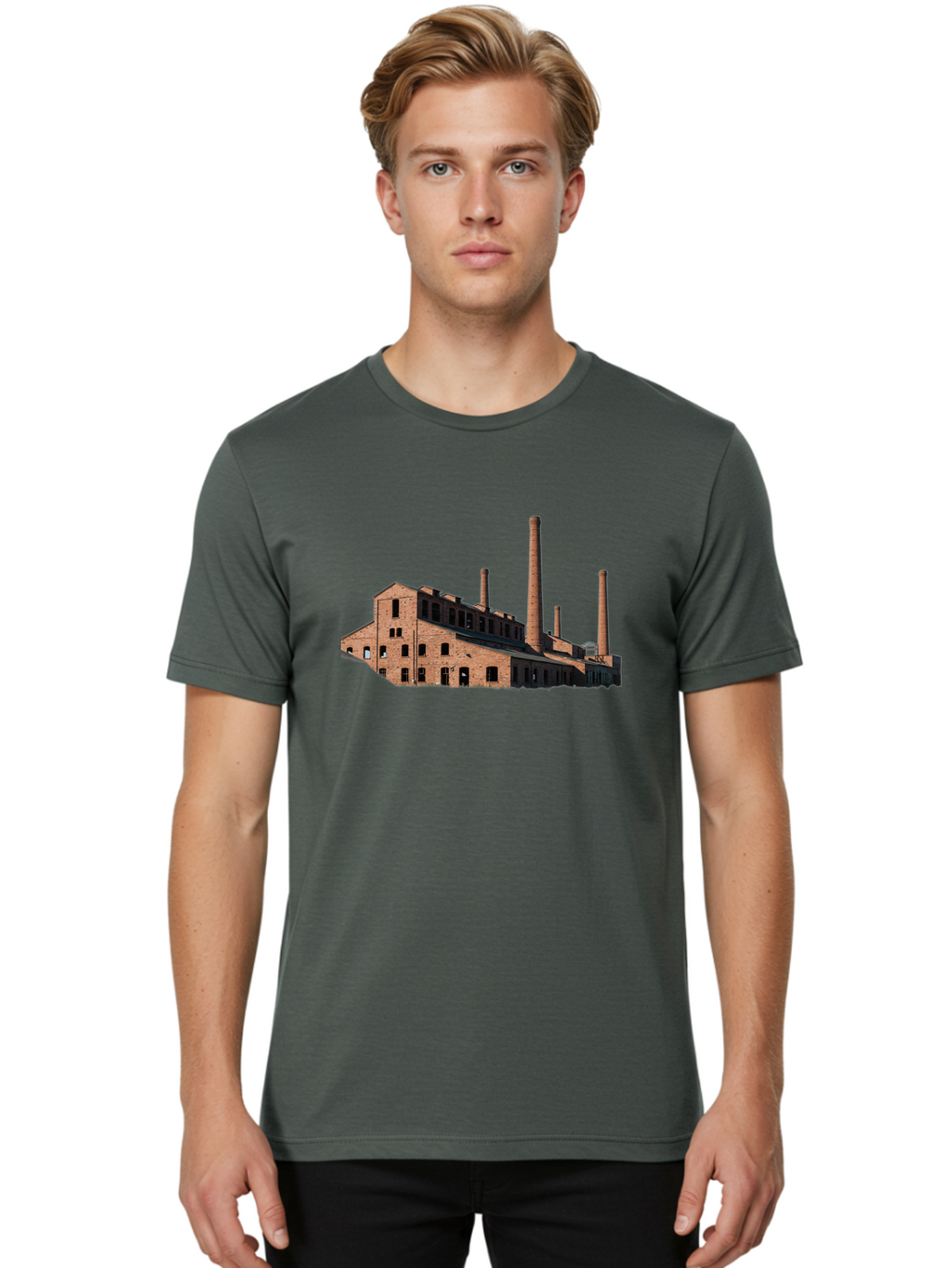Abandoned-Factory-1 Men'S Graphic Tee, 100% Cotton, Comfortable Casual Summer Wear, Machine Washable, Vintage Camera, Old Camera, Antique Camera, Black Camera, Classic Photography, Photography Equipment, Nostalgic Device, Film Camera, Bag118