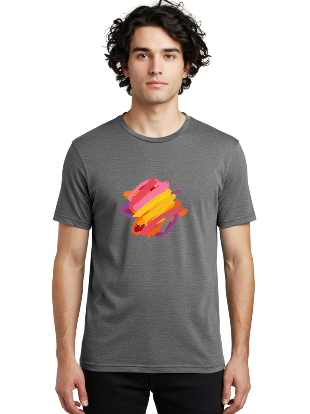 Abstract-Brush-Stroke Men'S Graphic Tee, 100% Cotton, Comfortable Casual Summer Wear, Machine Washable, Vintage Camera, Old Camera, Antique Camera, Black Camera, Classic Photography, Photography Equipment, Nostalgic Device, Film Camera, Bag122