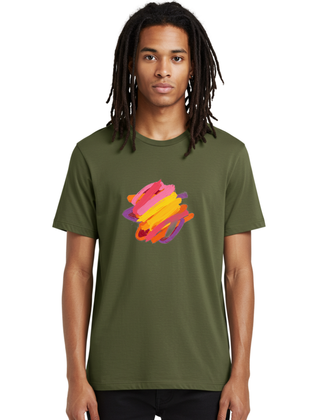 Abstract-Brush-Stroke Men'S Graphic Tee, 100% Cotton, Comfortable Casual Summer Wear, Machine Washable, Vintage Camera, Old Camera, Antique Camera, Black Camera, Classic Photography, Photography Equipment, Nostalgic Device, Film Camera, Bag122