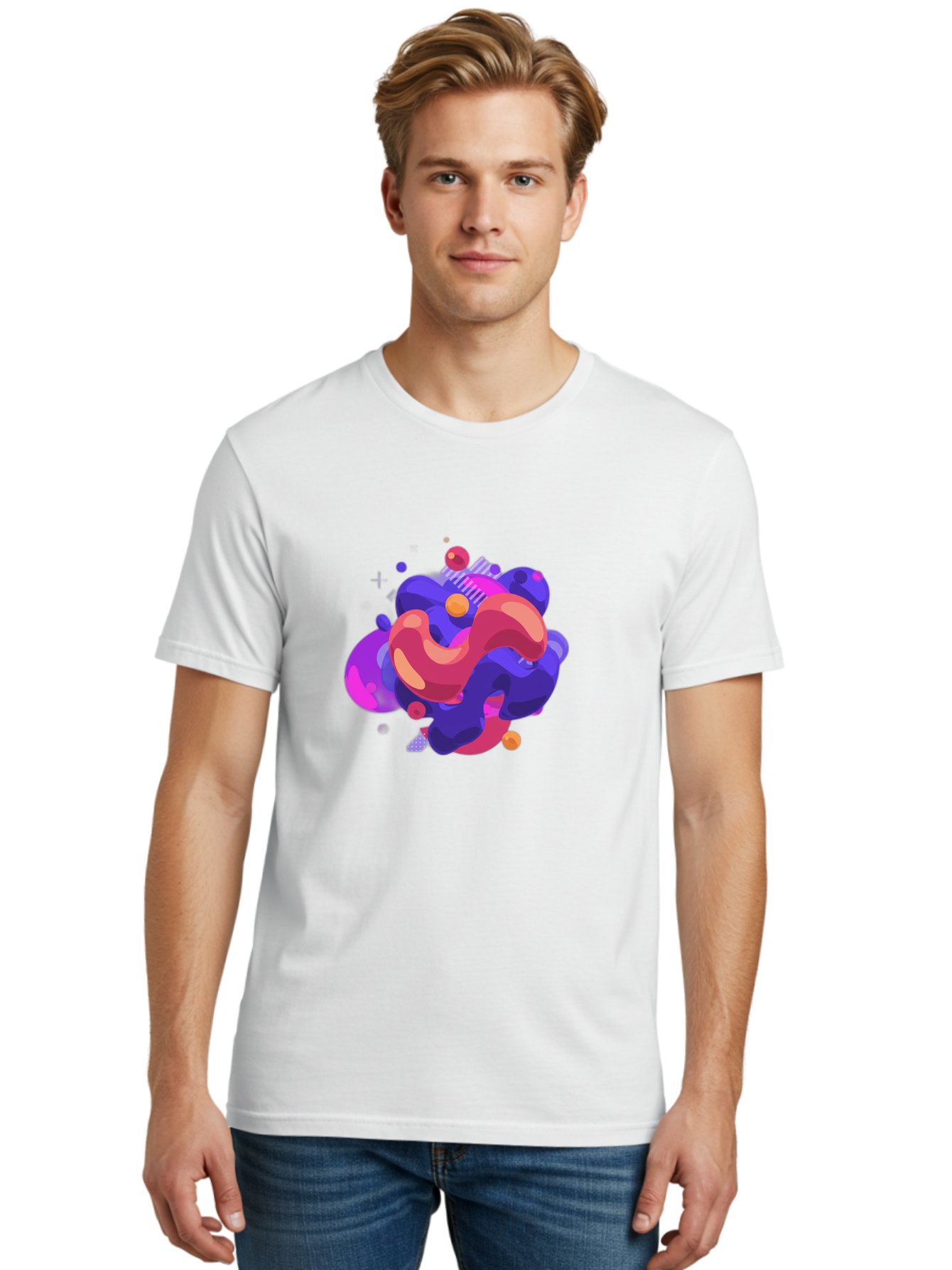 Abstract-Fluid-Shapes Men'S Graphic Tee, 100% Cotton, Comfortable Casual Summer Wear, Machine Washable, Vintage Camera, Old Camera, Antique Camera, Black Camera, Classic Photography, Photography Equipment, Nostalgic Device, Film Camera, Bag124