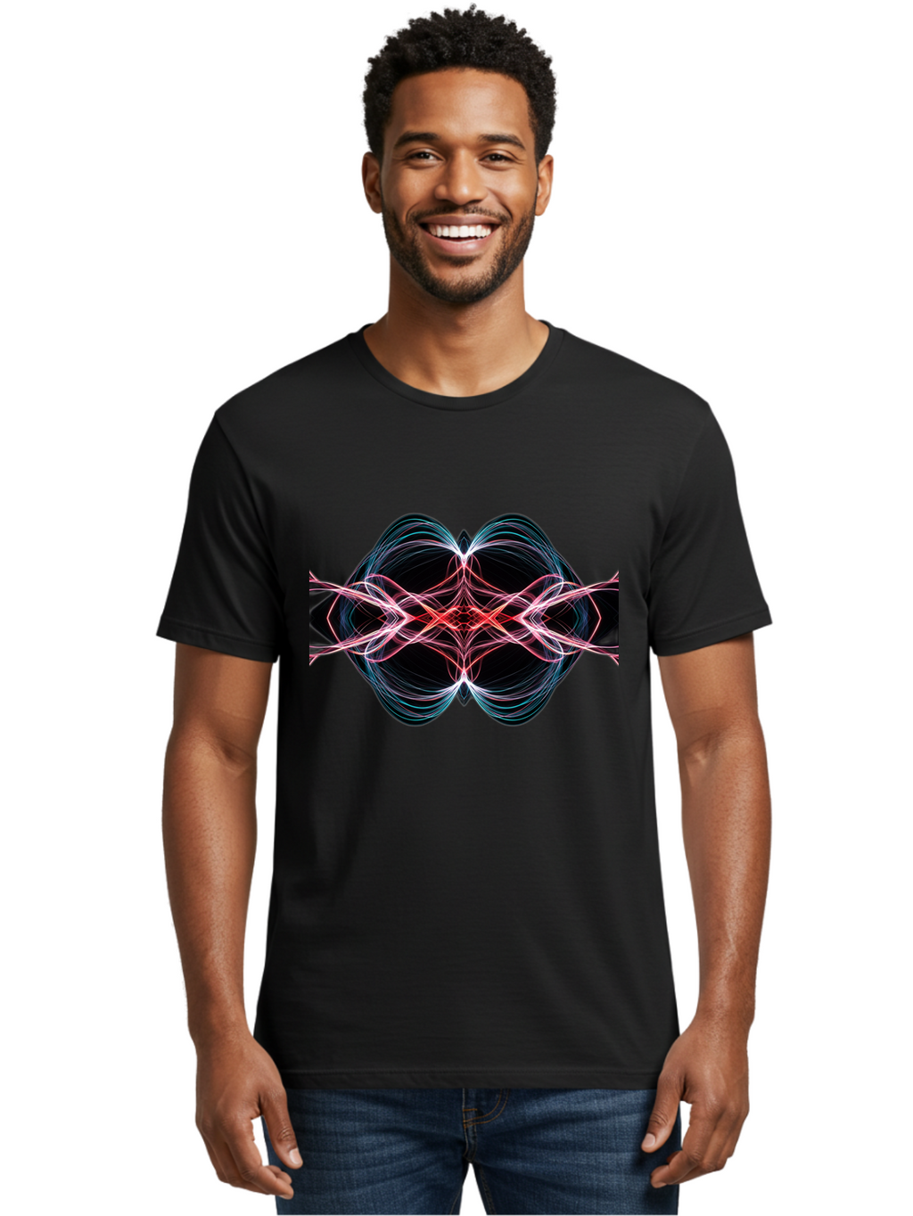 Abstract-Neon-Swirl Men'S Graphic Tee, 100% Cotton, Comfortable Casual Summer Wear, Machine Washable, Vintage Camera, Old Camera, Antique Camera, Black Camera, Classic Photography, Photography Equipment, Nostalgic Device, Film Camera, Bag125