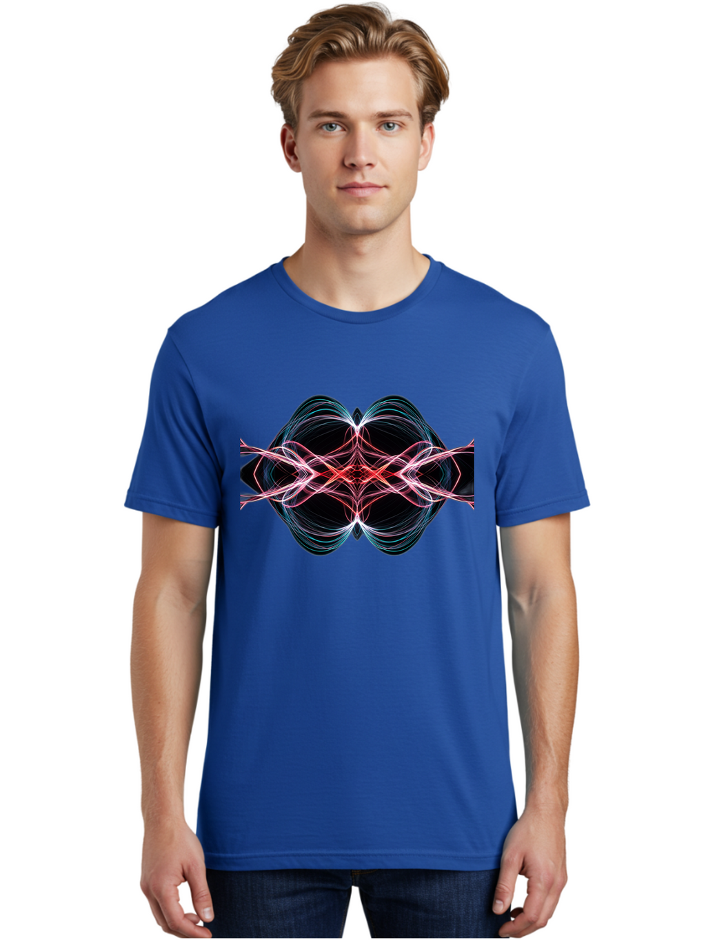 Abstract-Neon-Swirl Men'S Graphic Tee, 100% Cotton, Comfortable Casual Summer Wear, Machine Washable, Vintage Camera, Old Camera, Antique Camera, Black Camera, Classic Photography, Photography Equipment, Nostalgic Device, Film Camera, Bag125