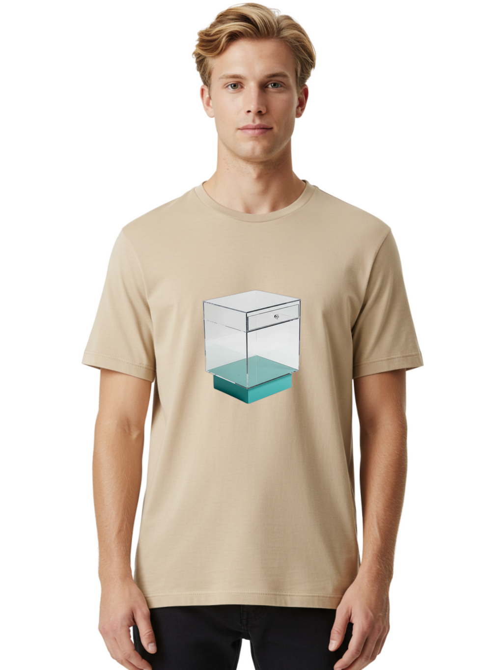 Acrylic-Nightstand Men'S Graphic Tee, 100% Cotton, Comfortable Casual Summer Wear, Machine Washable, Vintage Camera, Old Camera, Antique Camera, Black Camera, Classic Photography, Photography Equipment, Nostalgic Device, Film Camera, Bag126