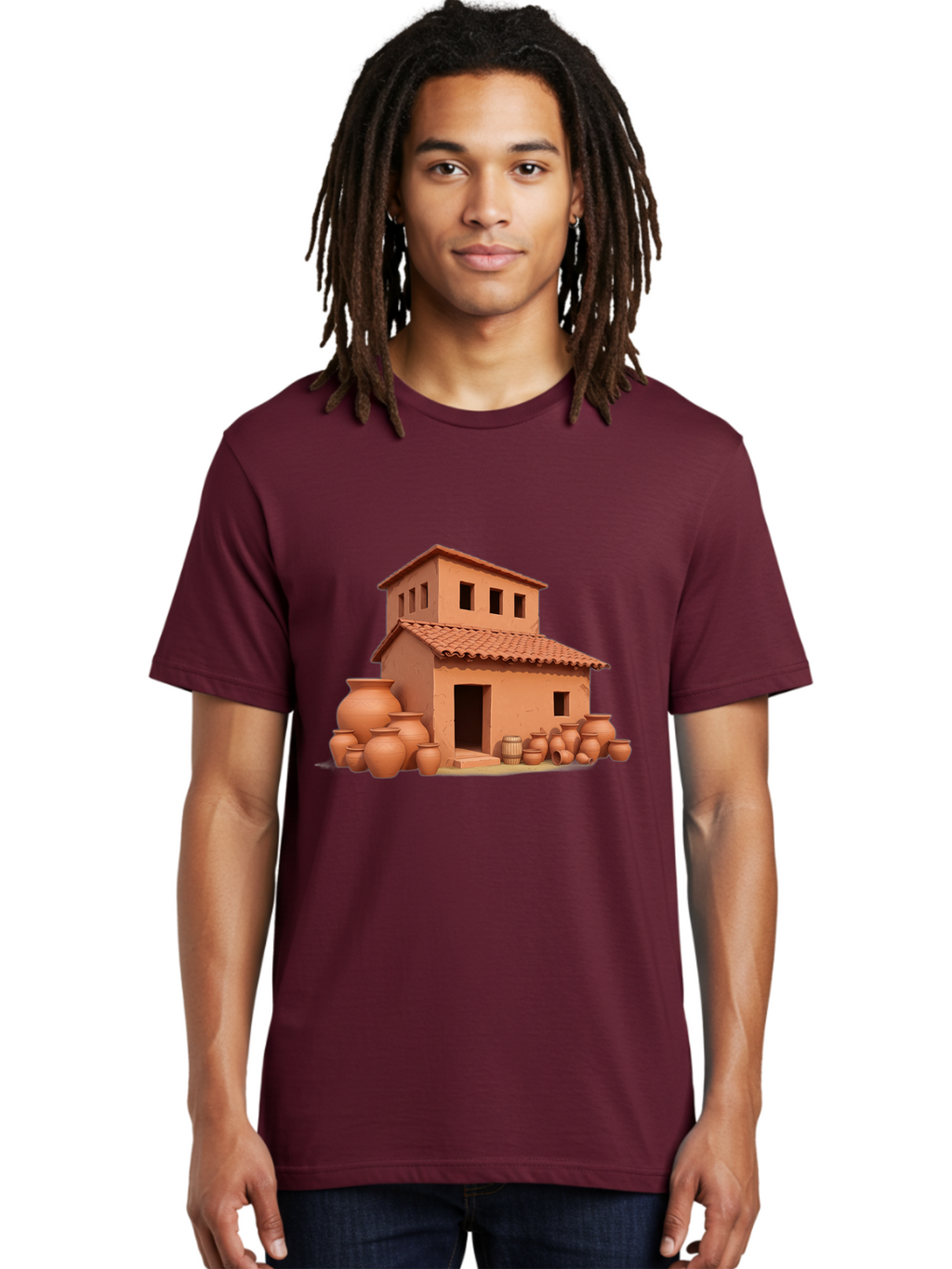 Adobe-House-1 Men'S Graphic Tee, 100% Cotton, Comfortable Casual Summer Wear, Machine Washable, Vintage Camera, Old Camera, Antique Camera, Black Camera, Classic Photography, Photography Equipment, Nostalgic Device, Film Camera, Camera Art Bag127