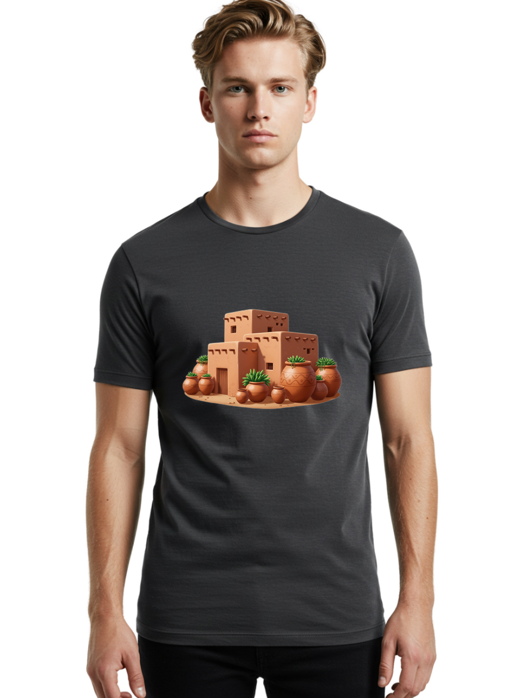 Adobe-House Men'S Graphic Tee, 100% Cotton, Comfortable Casual Summer Wear, Machine Washable, Vintage Camera, Old Camera, Antique Camera, Black Camera, Classic Photography, Photography Equipment, Nostalgic Device, Film Camera, Camera Art Bag128