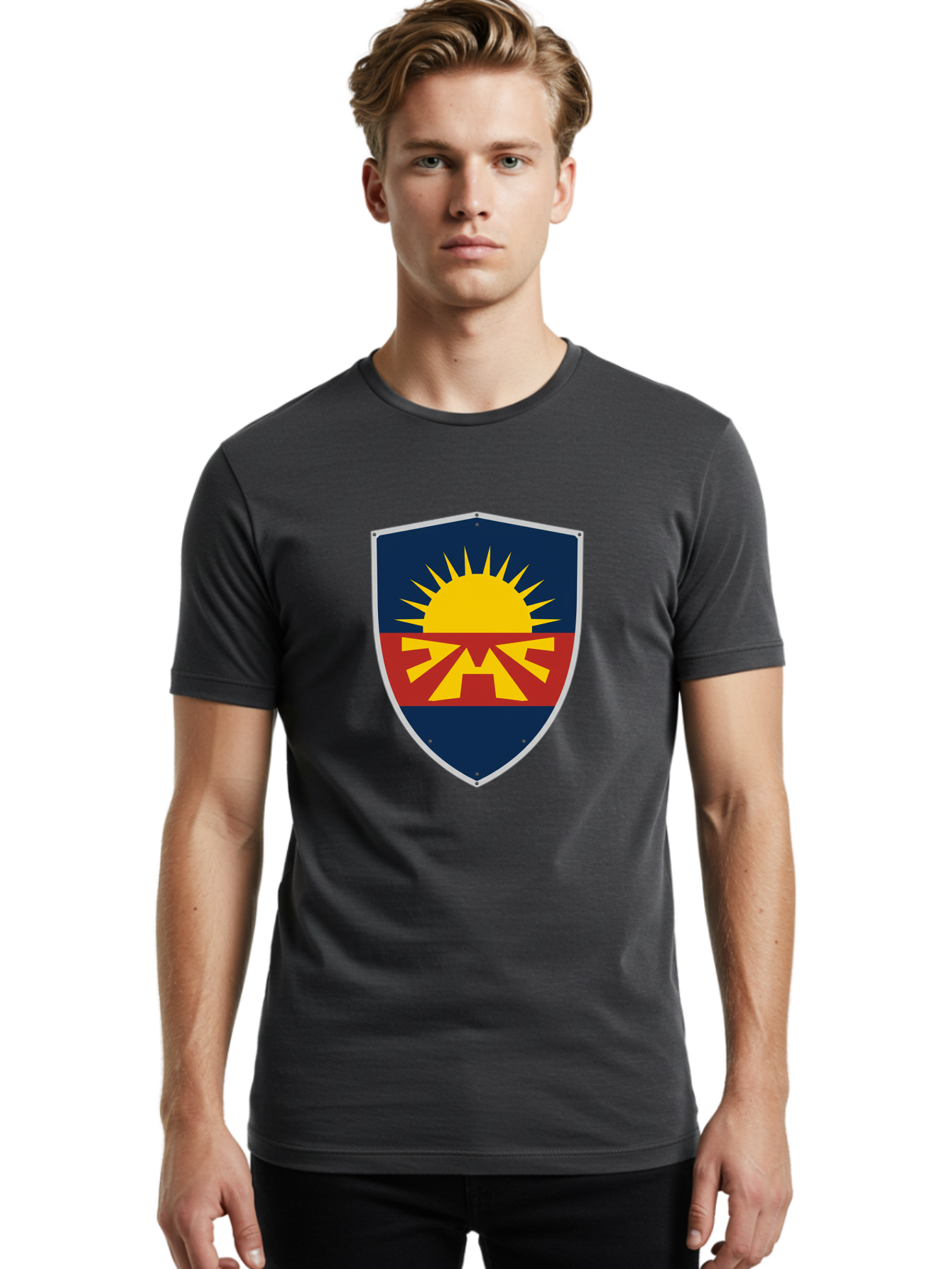 Ahsoka-Shield Men'S Graphic Tee, 100% Cotton, Comfortable Casual Summer Wear, Machine Washable, Vintage Camera, Old Camera, Antique Camera, Black Camera, Classic Photography, Photography Equipment, Nostalgic Device, Film Camera, Camera Art Bag131