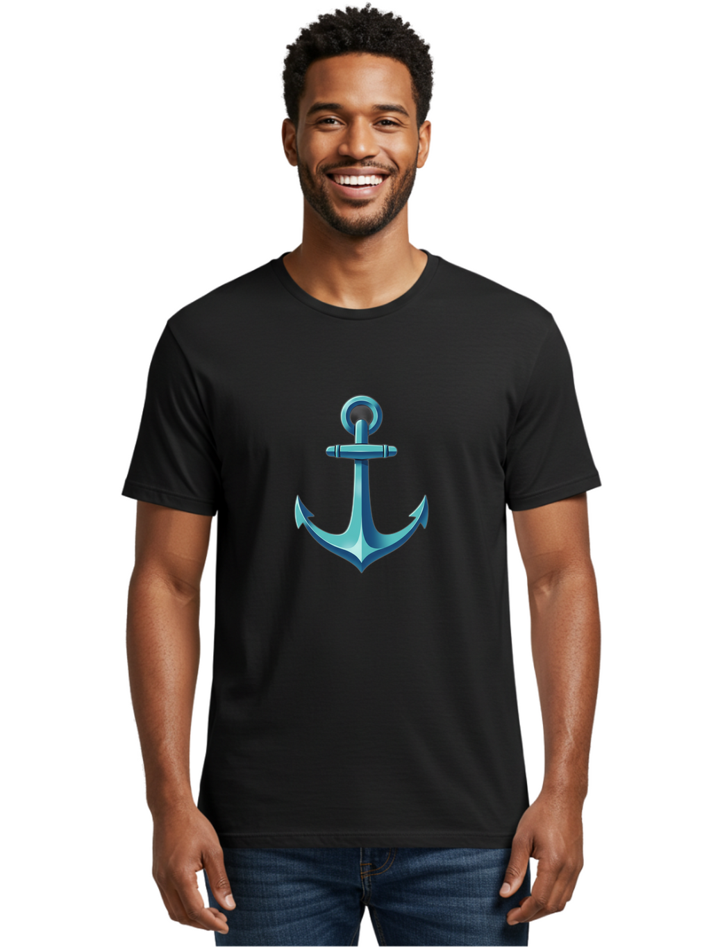 Anchor Men'S Graphic Tee, 100% Cotton, Comfortable Casual Summer Wear, Machine Washable, Vintage Camera, Old Camera, Antique Camera, Black Camera, Classic Photography, Photography Equipment, Nostalgic Device, Film Camera, Camera Art Bag132