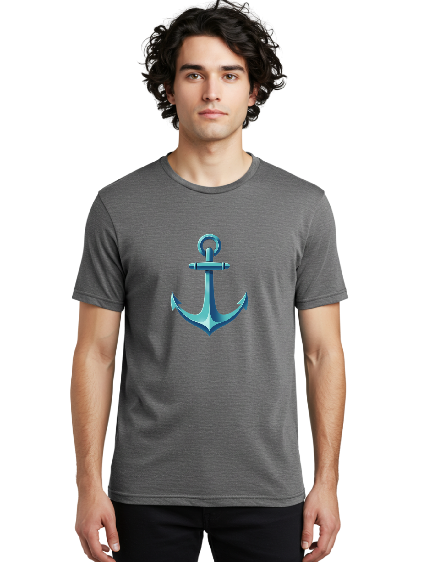 Anchor Men'S Graphic Tee, 100% Cotton, Comfortable Casual Summer Wear, Machine Washable, Vintage Camera, Old Camera, Antique Camera, Black Camera, Classic Photography, Photography Equipment, Nostalgic Device, Film Camera, Camera Art Bag132
