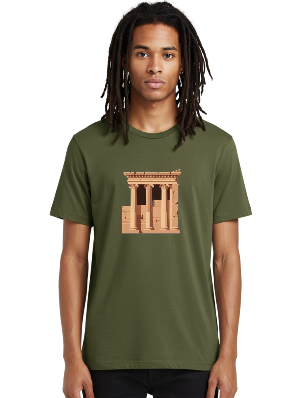 Ancient-Temple Men'S Graphic Tee, 100% Cotton, Comfortable Casual Summer Wear, Machine Washable, Vintage Camera, Old Camera, Antique Camera, Black Camera, Classic Photography, Photography Equipment, Nostalgic Device, Film Camera, Camera Art Bag135