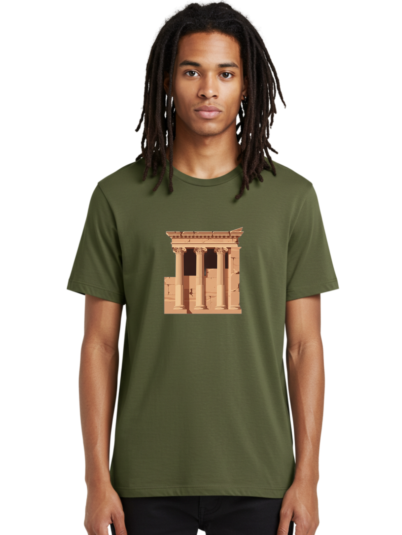 Ancient-Temple Men'S Graphic Tee, 100% Cotton, Comfortable Casual Summer Wear, Machine Washable, Vintage Camera, Old Camera, Antique Camera, Black Camera, Classic Photography, Photography Equipment, Nostalgic Device, Film Camera, Camera Art Bag135