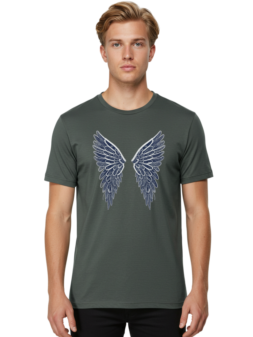 Angel-Wings Men'S Graphic Tee, 100% Cotton, Comfortable Casual Summer Wear, Machine Washable, Vintage Camera, Old Camera, Antique Camera, Black Camera, Classic Photography, Photography Equipment, Nostalgic Device, Film Camera, Camera Art Bag136
