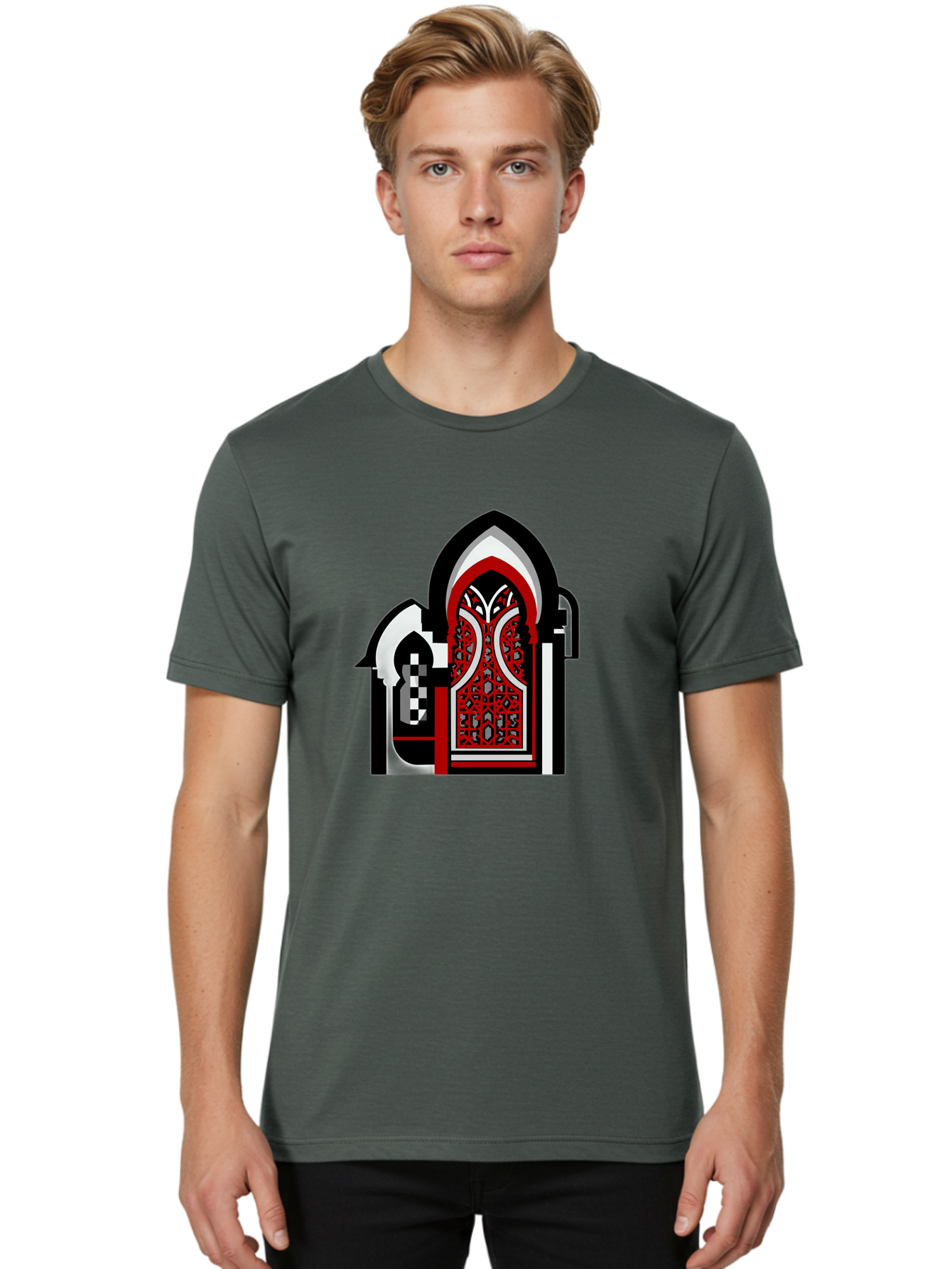 Arabic-Doorway Men'S Graphic Tee, 100% Cotton, Comfortable Casual Summer Wear, Machine Washable, Vintage Camera, Old Camera, Antique Camera, Black Camera, Classic Photography, Photography Equipment, Nostalgic Device, Film Camera, Camera Art Bag140