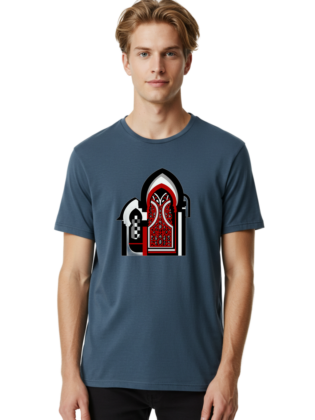 Arabic-Doorway Men'S Graphic Tee, 100% Cotton, Comfortable Casual Summer Wear, Machine Washable, Vintage Camera, Old Camera, Antique Camera, Black Camera, Classic Photography, Photography Equipment, Nostalgic Device, Film Camera, Camera Art Bag140