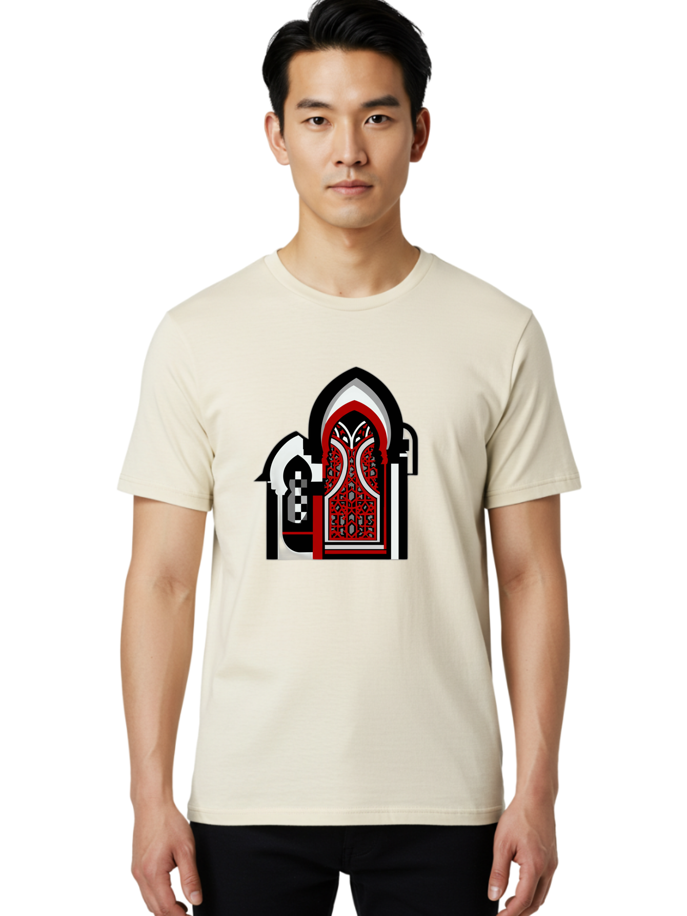 Arabic-Doorway Men'S Graphic Tee, 100% Cotton, Comfortable Casual Summer Wear, Machine Washable, Vintage Camera, Old Camera, Antique Camera, Black Camera, Classic Photography, Photography Equipment, Nostalgic Device, Film Camera, Camera Art Bag140
