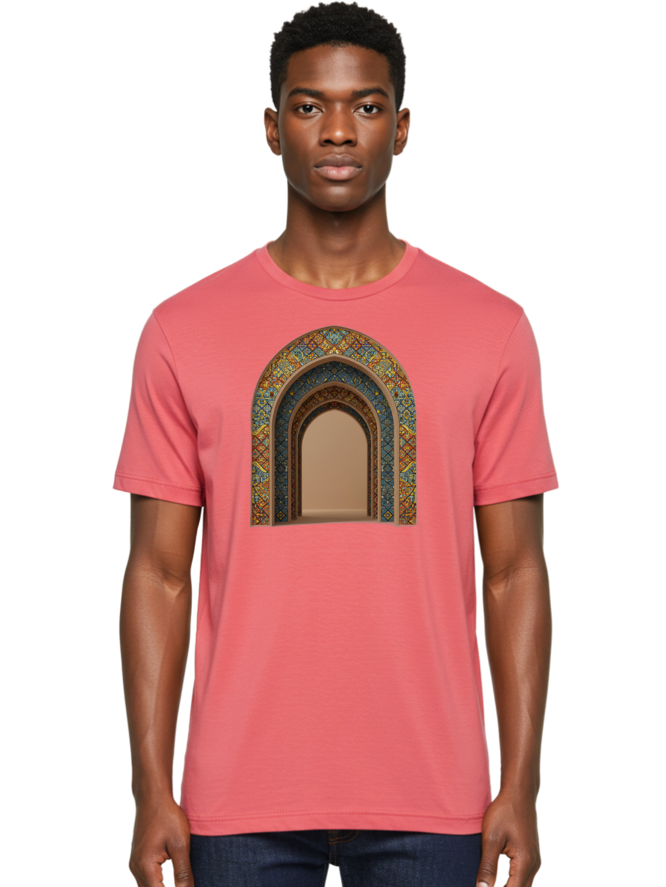 Arched-Doorway Men'S Graphic Tee, 100% Cotton, Comfortable Casual Summer Wear, Machine Washable, Vintage Camera, Old Camera, Antique Camera, Black Camera, Classic Photography, Photography Equipment, Nostalgic Device, Film Camera, Camera Art Bag141