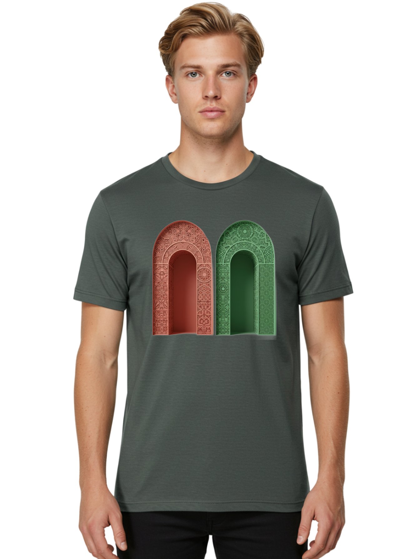 Arched-Doorways Men'S Graphic Tee, 100% Cotton, Comfortable Casual Summer Wear, Machine Washable, Vintage Camera, Old Camera, Antique Camera, Black Camera, Classic Photography, Photography Equipment, Nostalgic Device, Film Camera, Camera Art Bag142