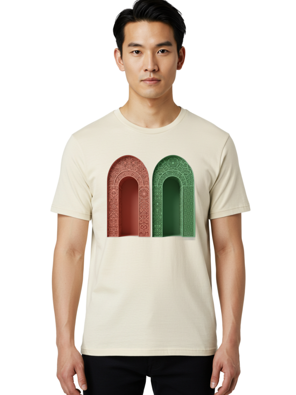 Arched-Doorways Men'S Graphic Tee, 100% Cotton, Comfortable Casual Summer Wear, Machine Washable, Vintage Camera, Old Camera, Antique Camera, Black Camera, Classic Photography, Photography Equipment, Nostalgic Device, Film Camera, Camera Art Bag142